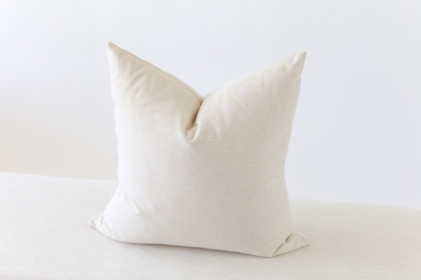 White 36x16 Laundered Linen Throw Pillow Cover