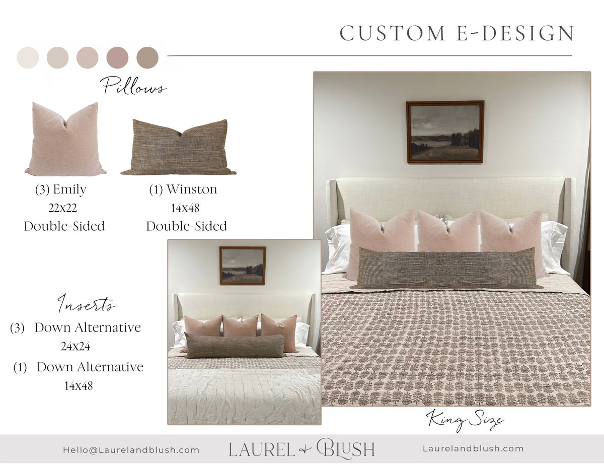 Custom Pillow Cover Combo E-Design Service