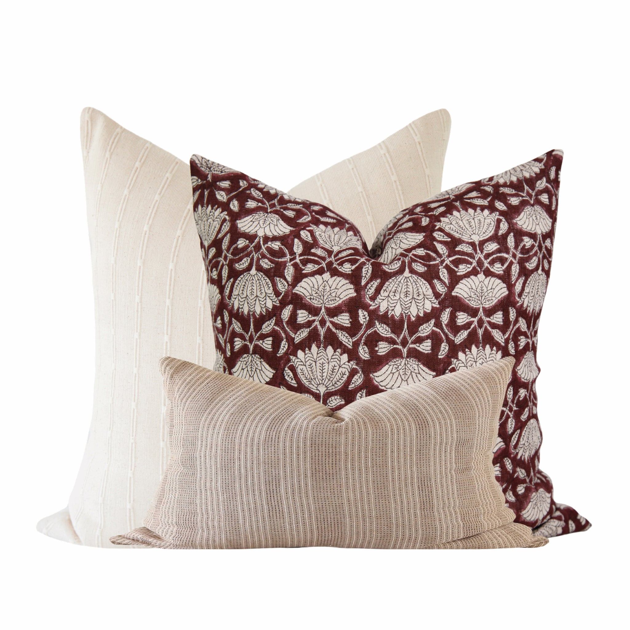 Maroon pillow hot sale covers