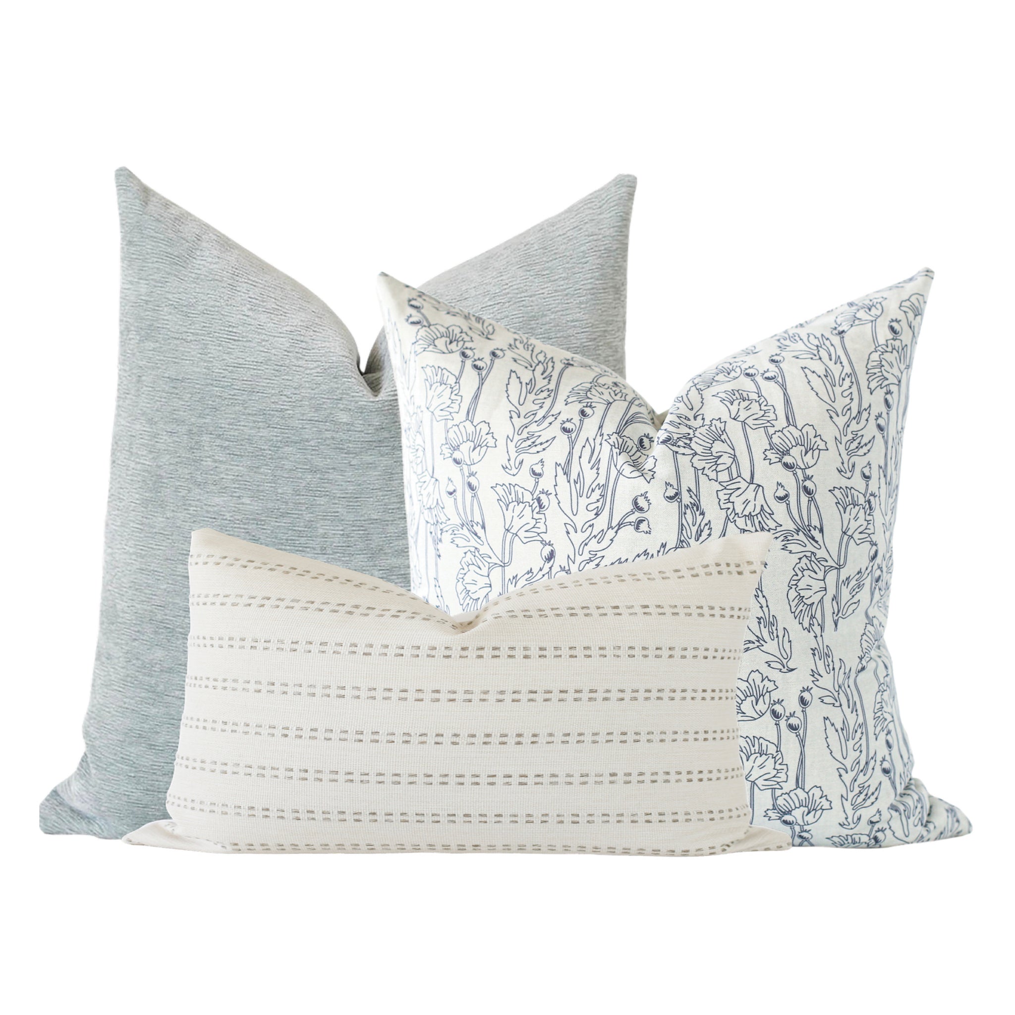 Affordable Blue & White Pillow Combos