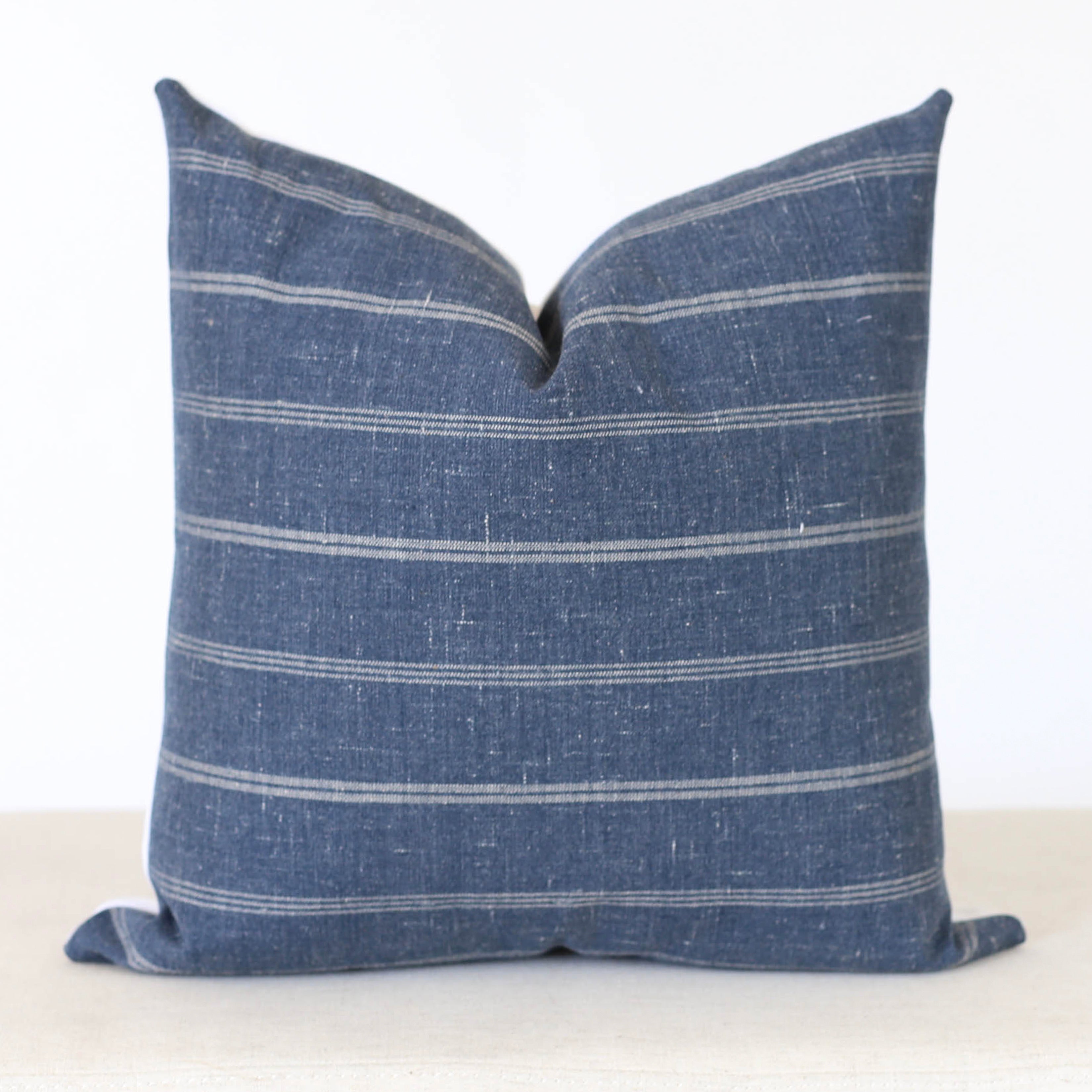 Denim throw hotsell pillow covers