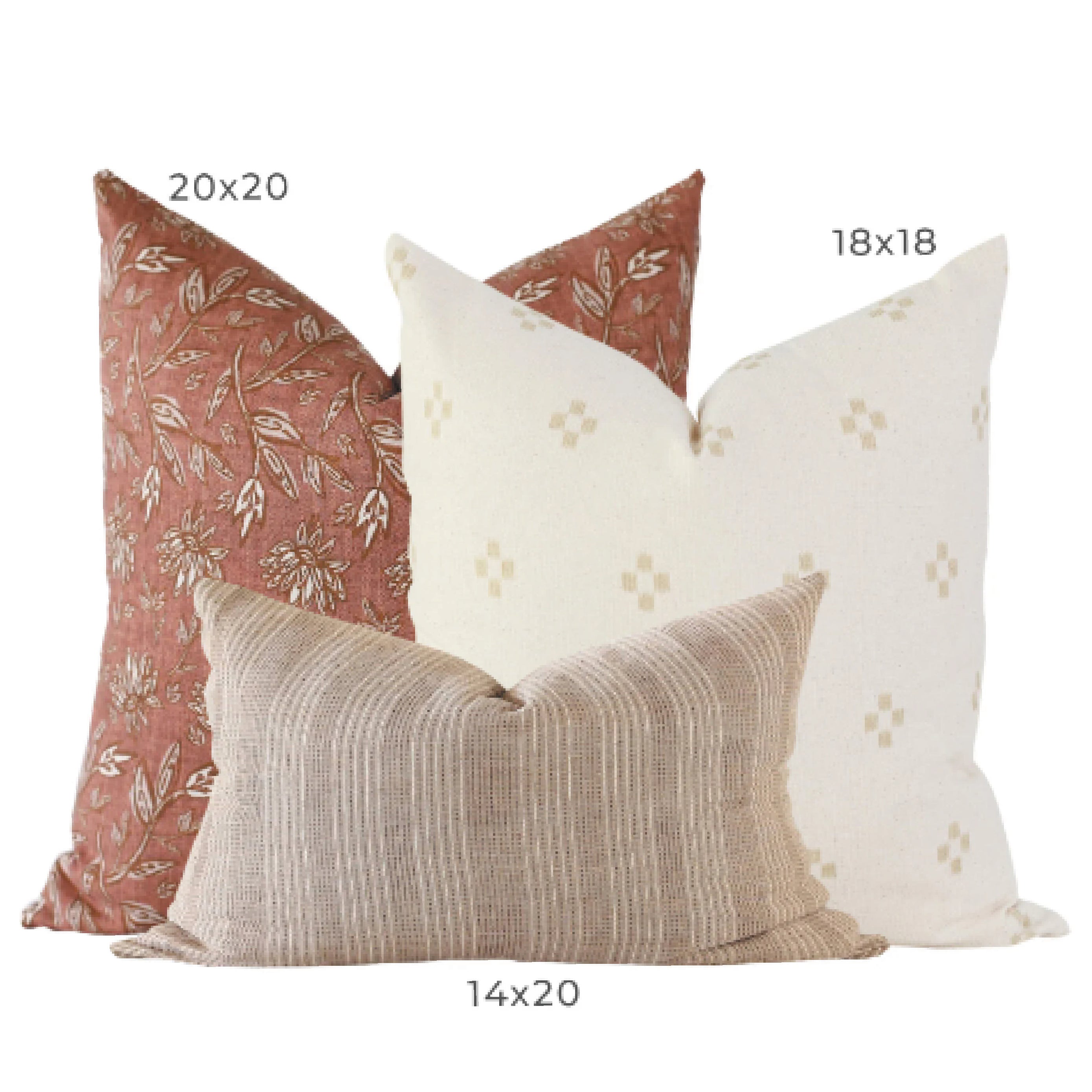 Throw Pillow Cover Sets  Bed, Couch Pillow Combinations