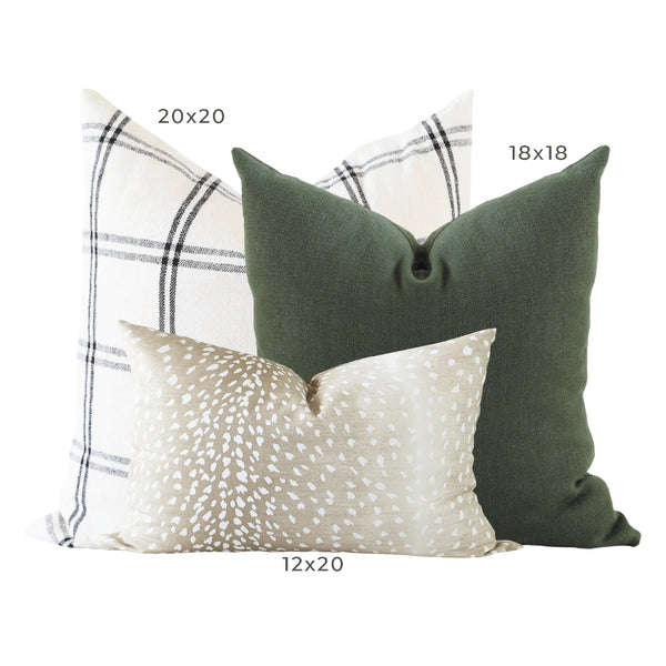 Pillow Combination Set, Plaid Pillow Cover, Designer Pillow, Modern ...