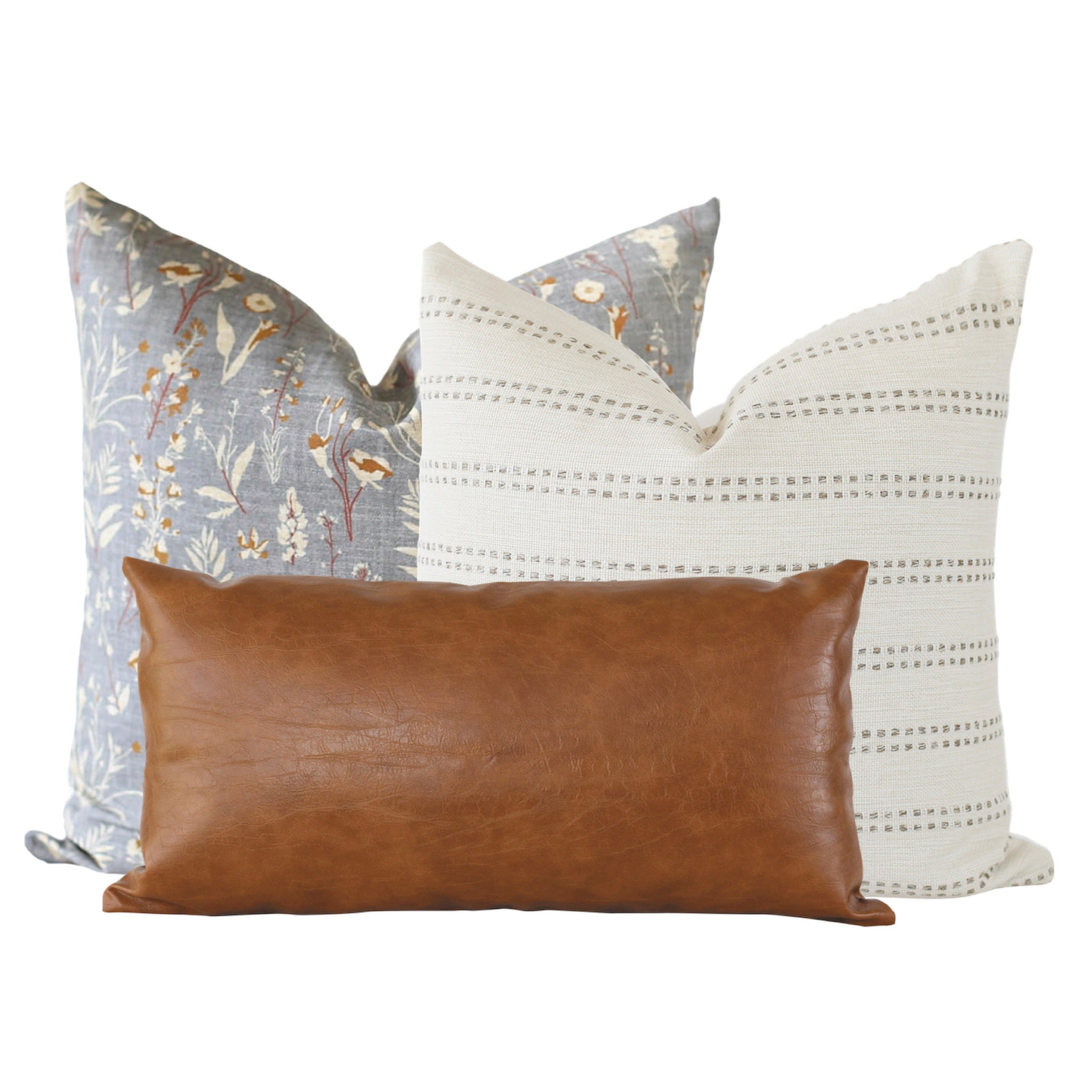 Throw Pillow Set of 7  Sectional Pillows - Textileish