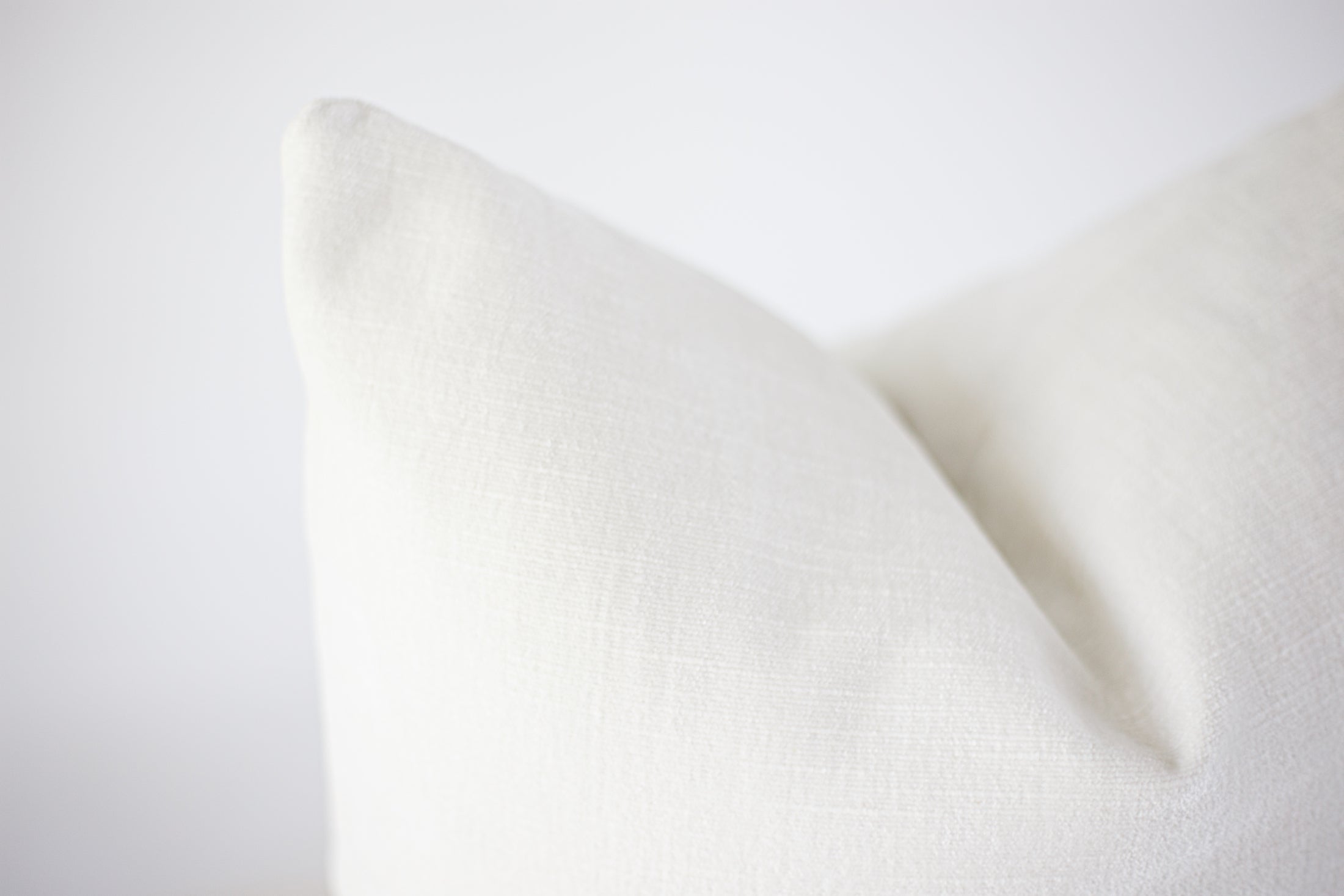 White Velvet Pillow Cover Laurel and Blush